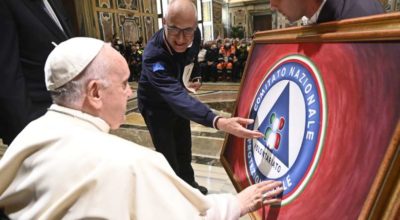 Papa Francesco riceve in udienza privata il Servizio di Protezione Civile